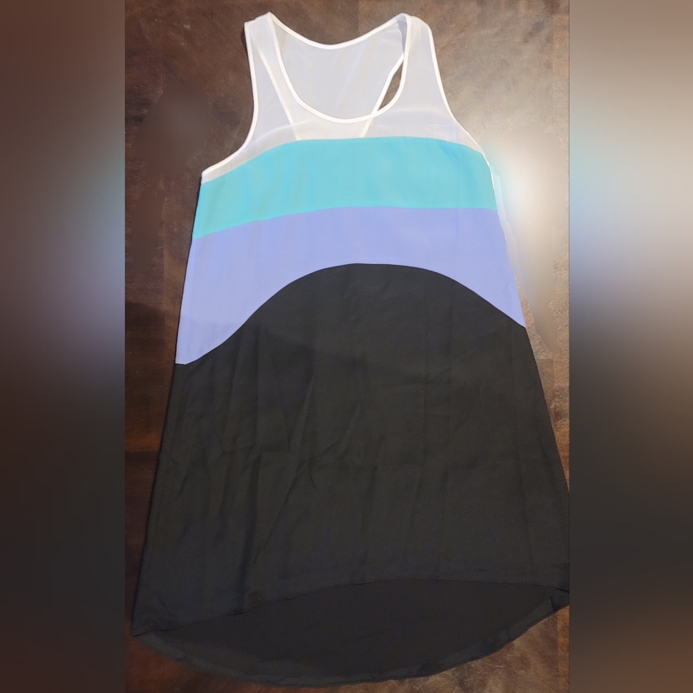 Jessica Simpson Black and Blue Dress